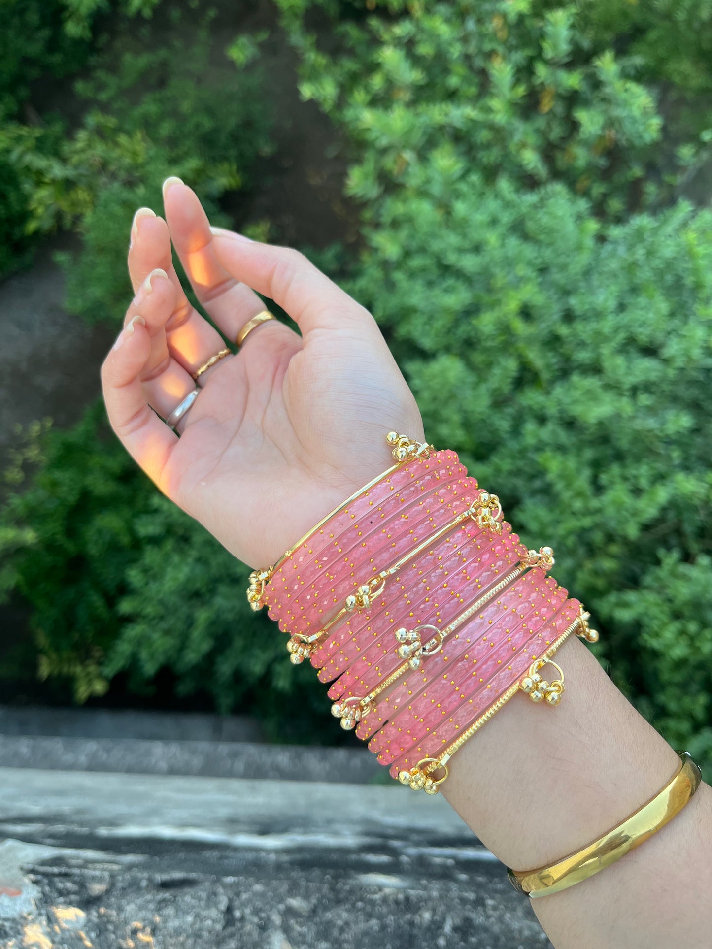 Kashmiri rose gold bangles