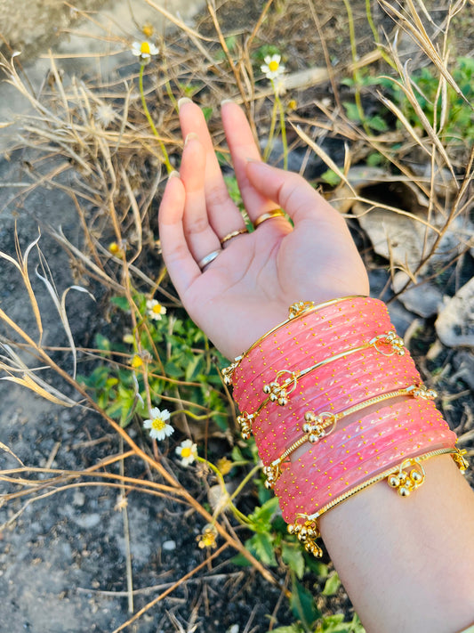 Kashmiri rose gold bangles