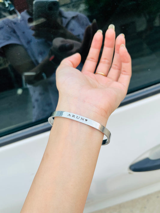 Customised name bracelet