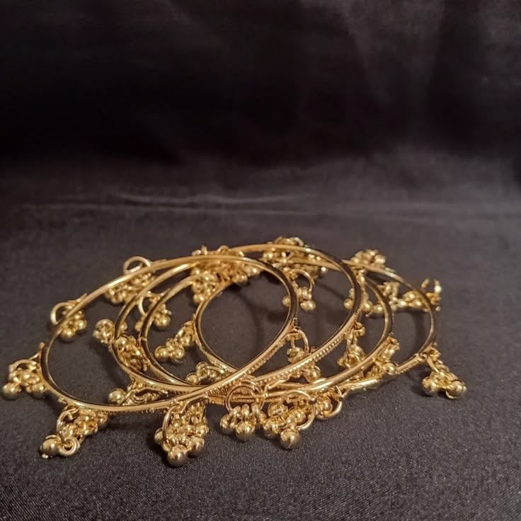 Golden kashmiri bangles