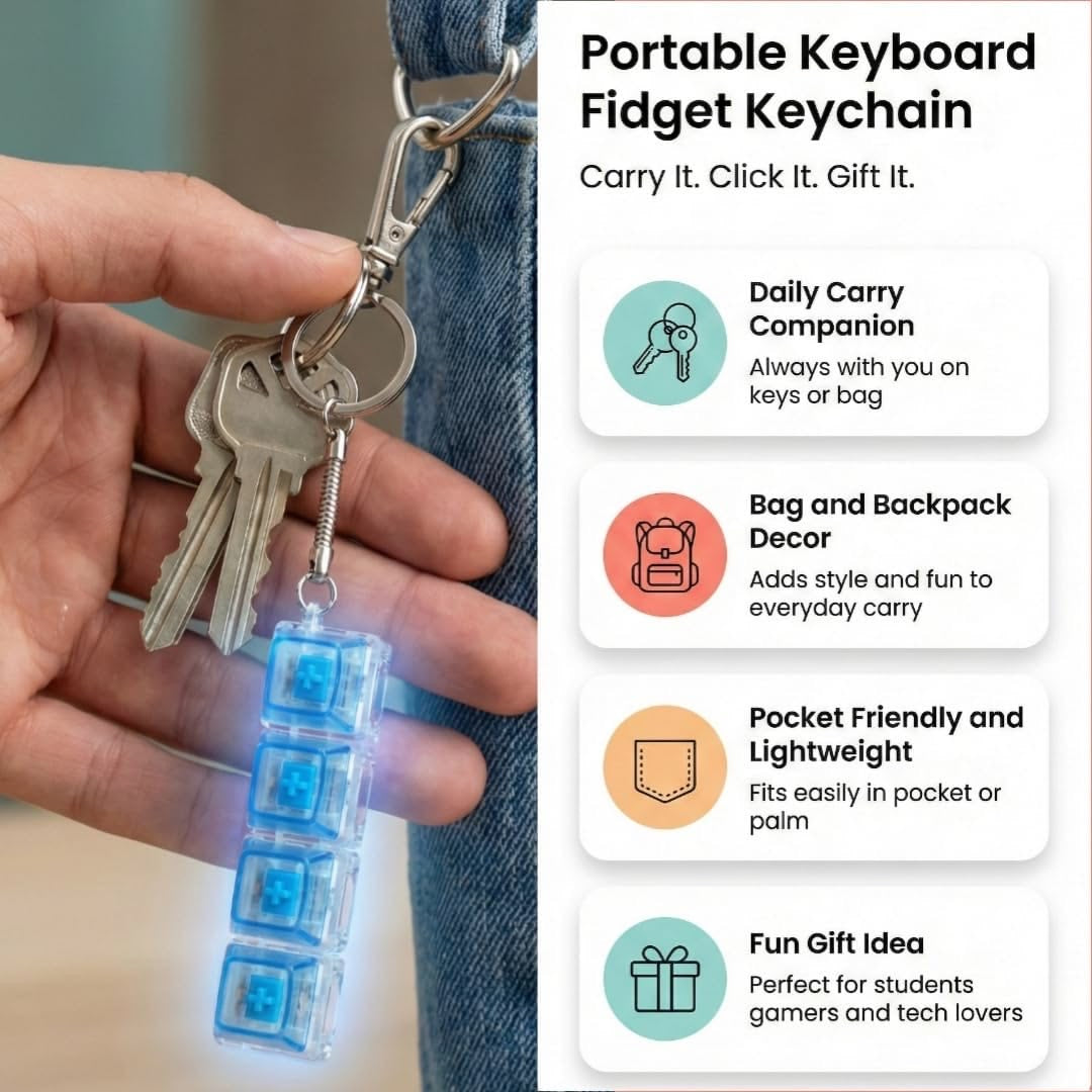 Stress relief keychain